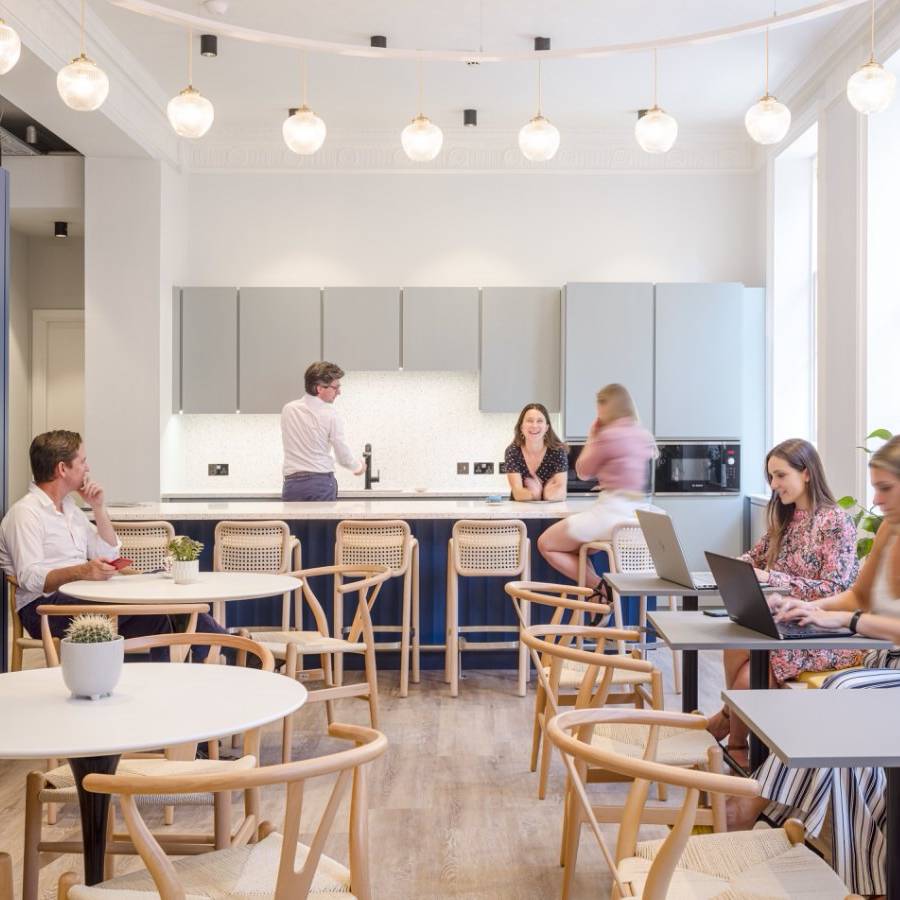 10 MJ Hudson - high end tea point & breakout in workplace design & build