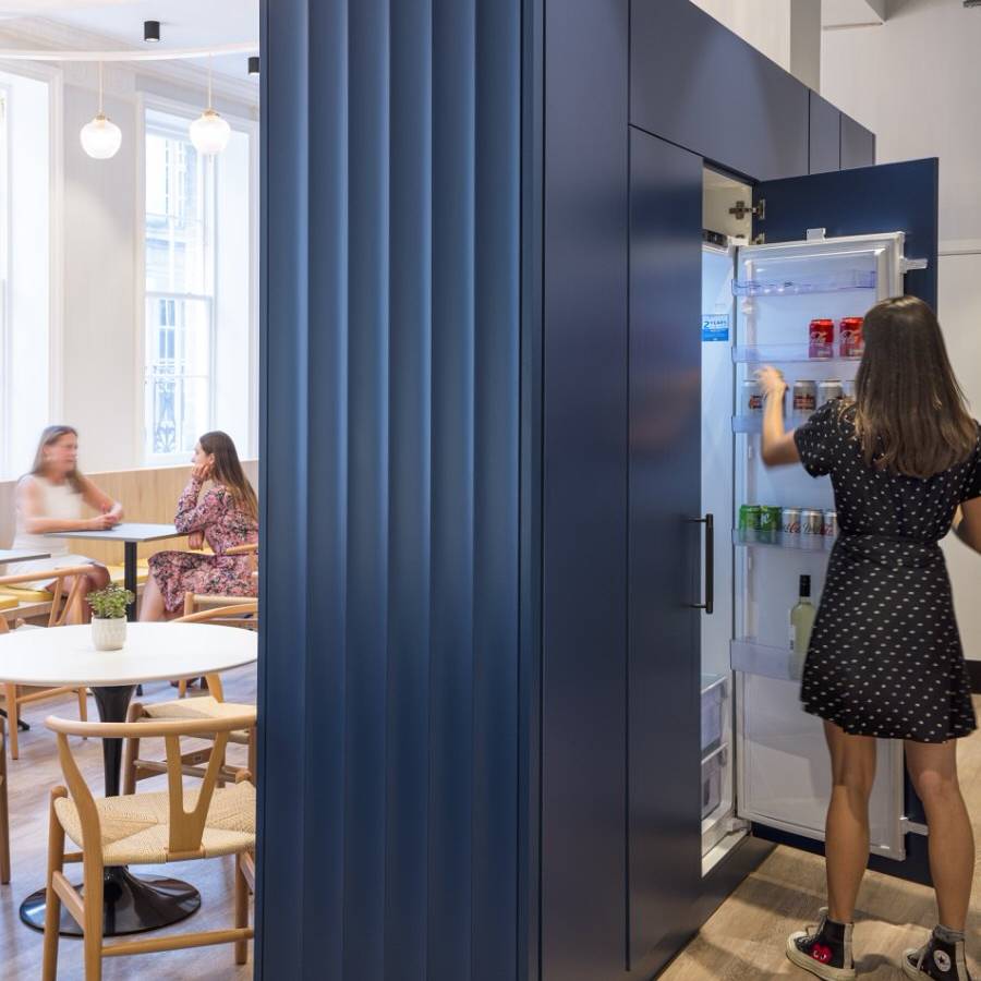 11 MJ Hudson - clever storage solutions in the tea point - high end breakout in workplace design & build