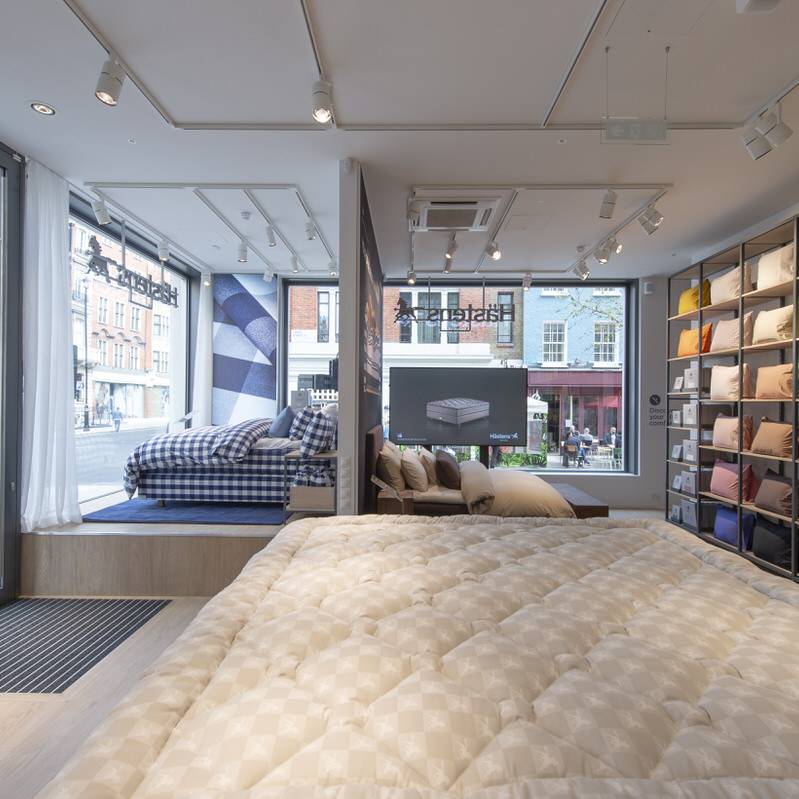 01 Hastens - high quality retail fit out for Swedish Luxury bed supplier- central London store