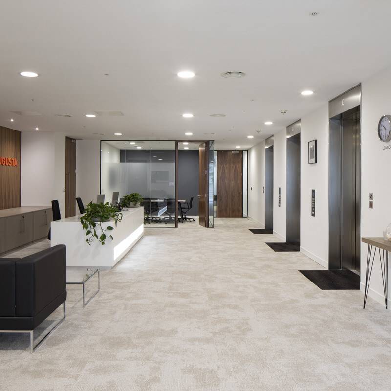 03 Augusta Ventures office Reception - completed design & build project