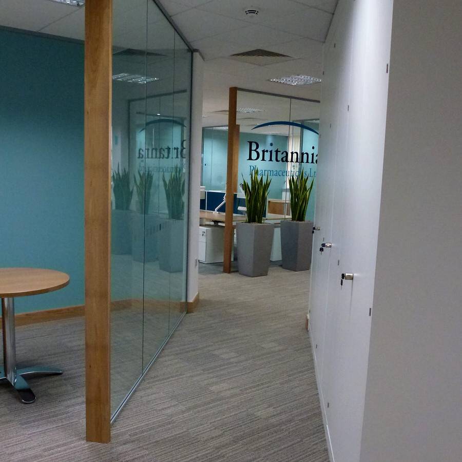 03 BRITANNIA PHARMACEUTICALS - circulation corridor- completed design & build