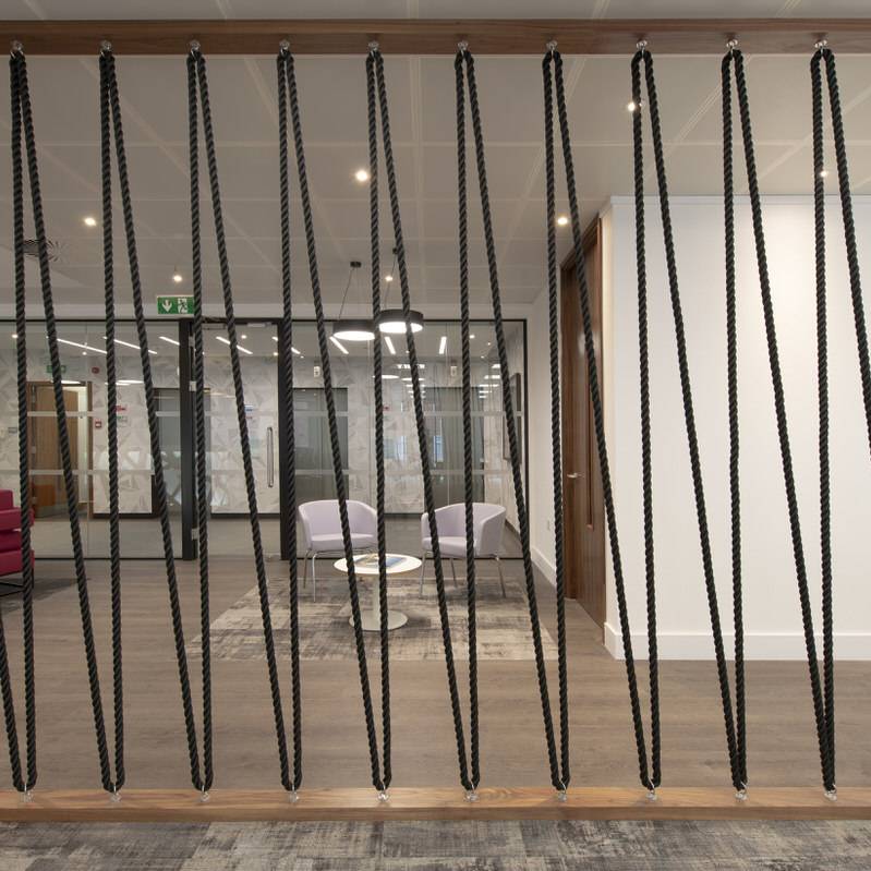 07 Park Street - Room divider - rope feature partition