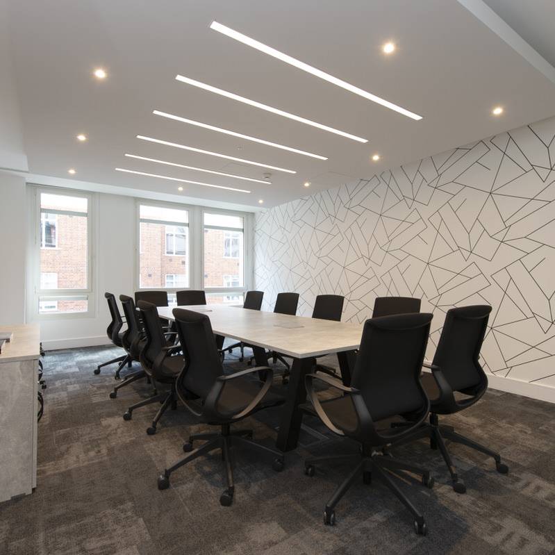 08 Park Street - boardroom with suspended ceiling and recessed LED lighting