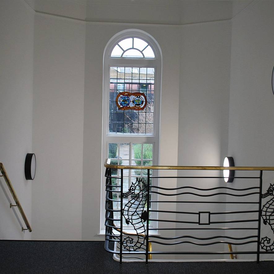 10 Hush office at Maritime House. Office renovation, respecting existing features