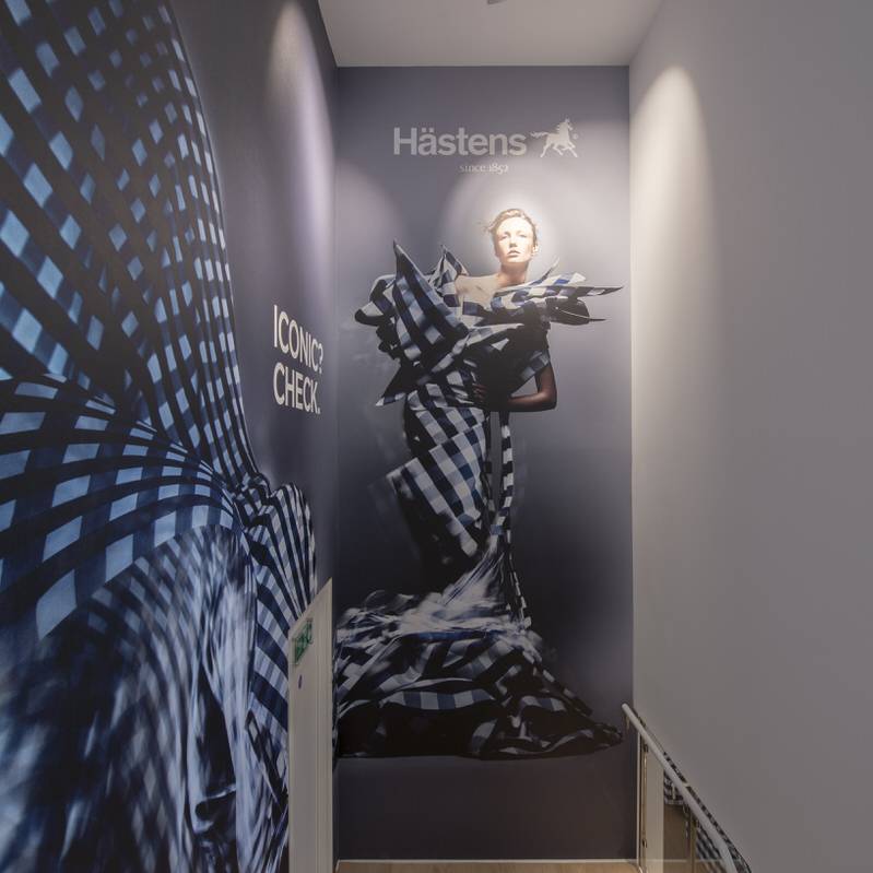 11 Hastens - high quality retail fit out - Branding - central London store