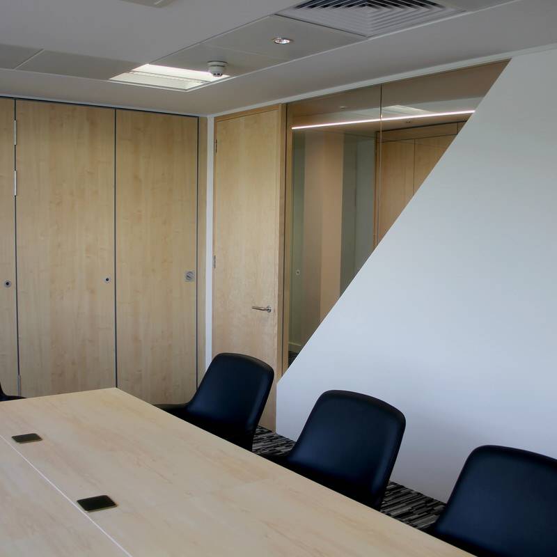 12 Barnes Roffe - meeting room with timber dividing folding wall