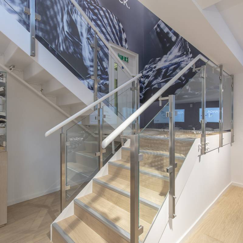 13 Hastens - luxury beds - central retail store - bespoke joinery staircase