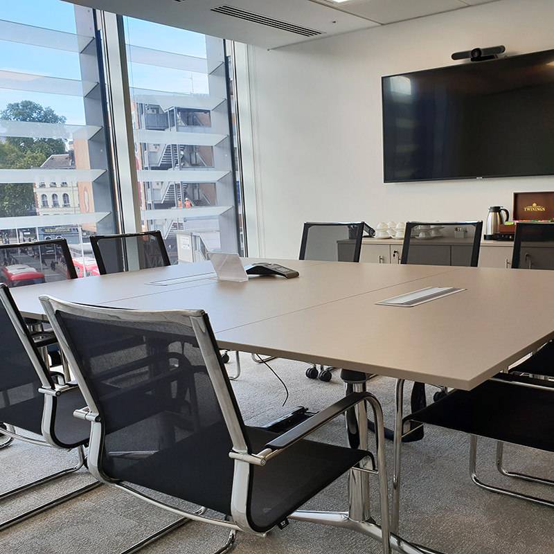 20 Augusta Ventures meeting room modular furniture with high end finishes