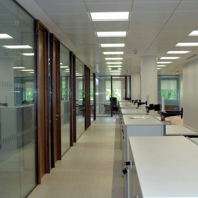 13 CDR - open plan desk run, administration department, workplace design & build