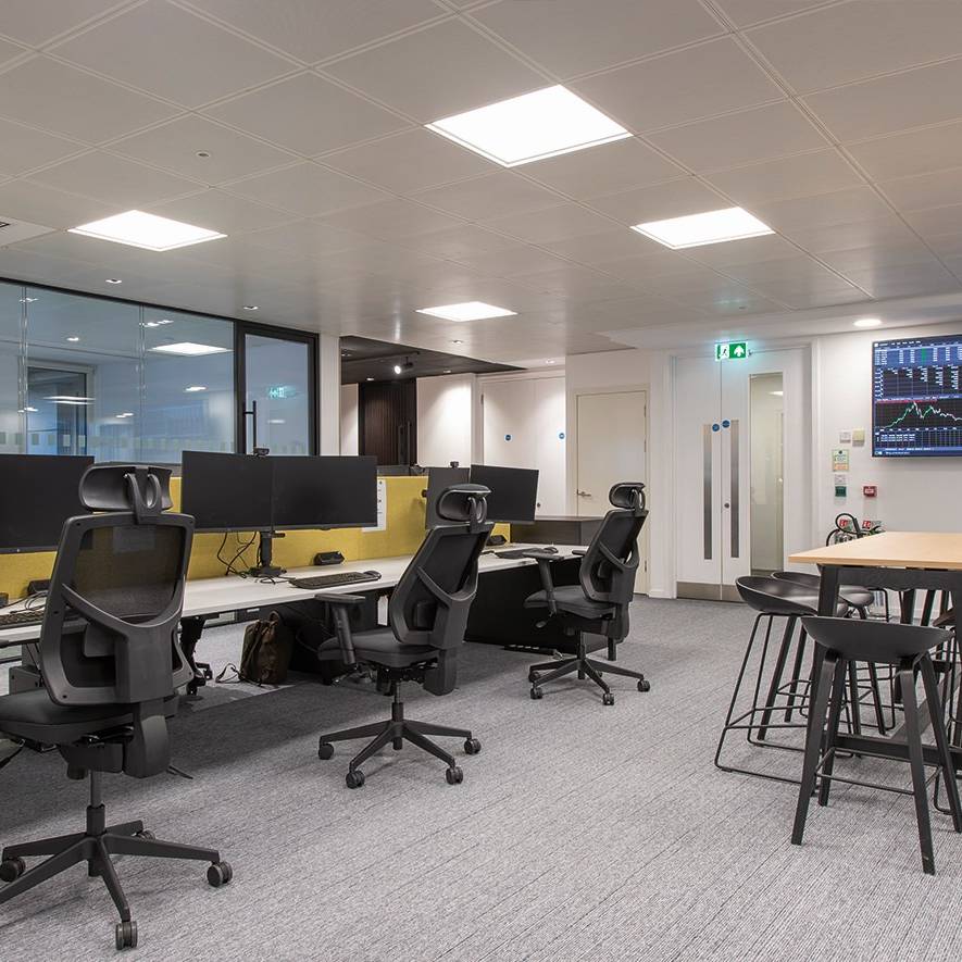 Ecom Trading open plan office