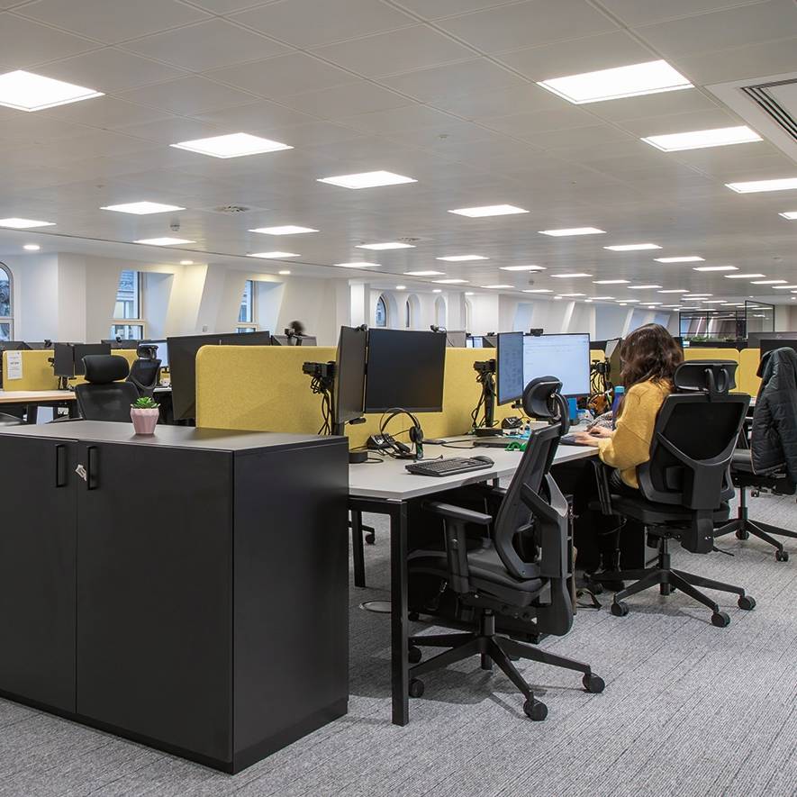 Ecom Trading open plan office